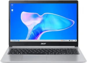 Notebook Acer Aspire 5 A515-45 prata, aberto de frente