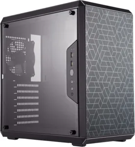Gabinete Cooler Master MasterBox Q500L preto com lateral de acrílico