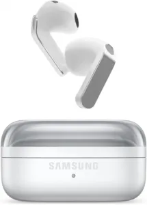 Fone sem fio Samsung Galaxy Buds4 branco com estojo
