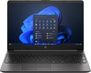 HP 256R G9 cinza escuro aberto, de frente