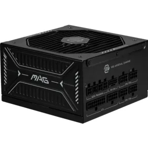 Fonte MSI MAG A850GLS PCIE5 preta de 850W com cabos modulares