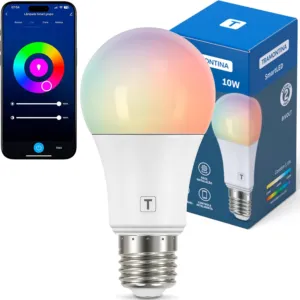 Lâmpada smart LED Tramontina 10W Wi-Fi e Bluetooth com base E27