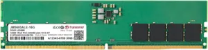 Pente de memória RAM Transcend DDR5 16GB verde sem dissipador