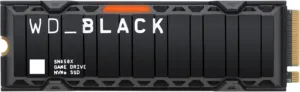 SSD WD Black SN850X de 2TB M.2 NVMe com dissipador preto